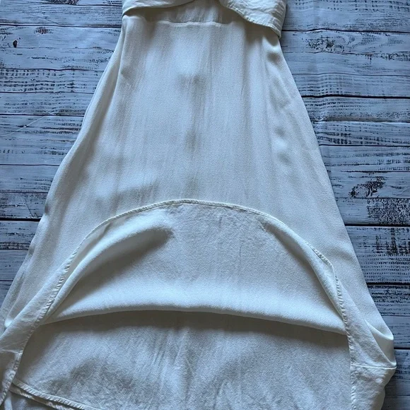 Reformation Sigrid Corset Milkmaid cream/off white midi dress wired cups size 12 - Picture 11 of 15